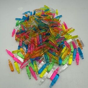 Lite Brite Pegs   1" - 6 Colors - LOT OF 300+  round top, flat bottom